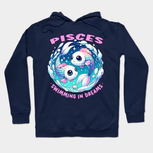 Pisces Zodiac Tee - Celestial Koi Fish Design Hoodie